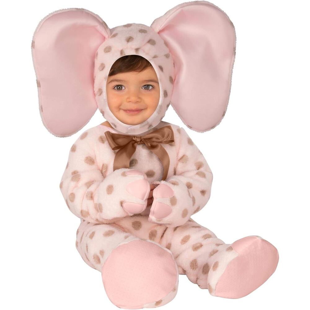 Happy Baby Elephant 6-12 Months Polka Dot Floppy Ears Custom Party Photo Shoot